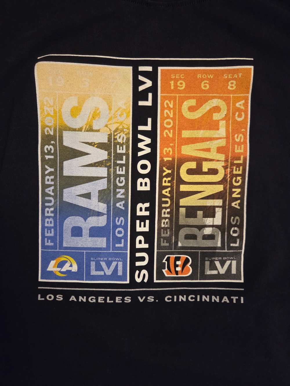 Like New Los Angeles vs. Cincinnati Super Bowl LVI, Large